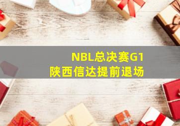 NBL总决赛G1 陕西信达提前退场